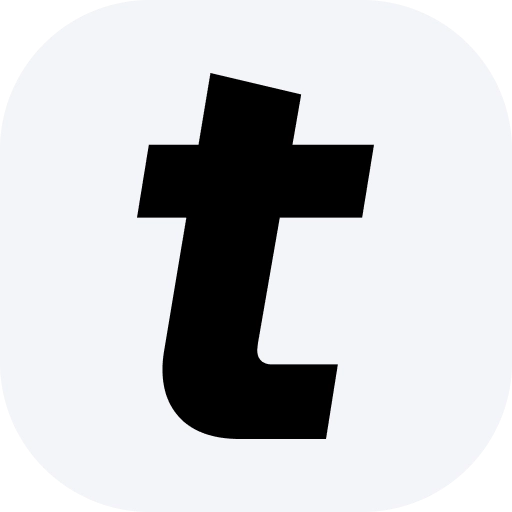 Tradeel brand symbol icon on white background